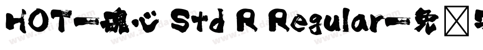 HOT-魂心 Std R Regular字体转换